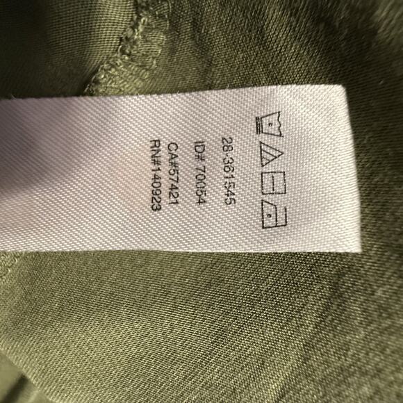 Loft Short Sleeve Mixed Media T-Shirt M Olive Green Casual Minimalists 88-32 - Picture 11 of 12